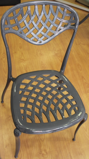 Cadeiras de jardim em aluminio